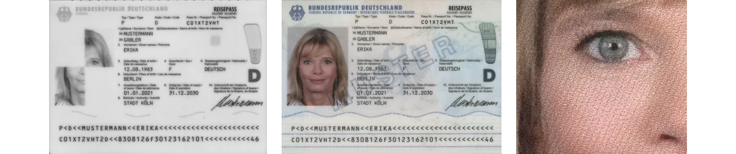 Example of innosec fusion in the passport of Germany